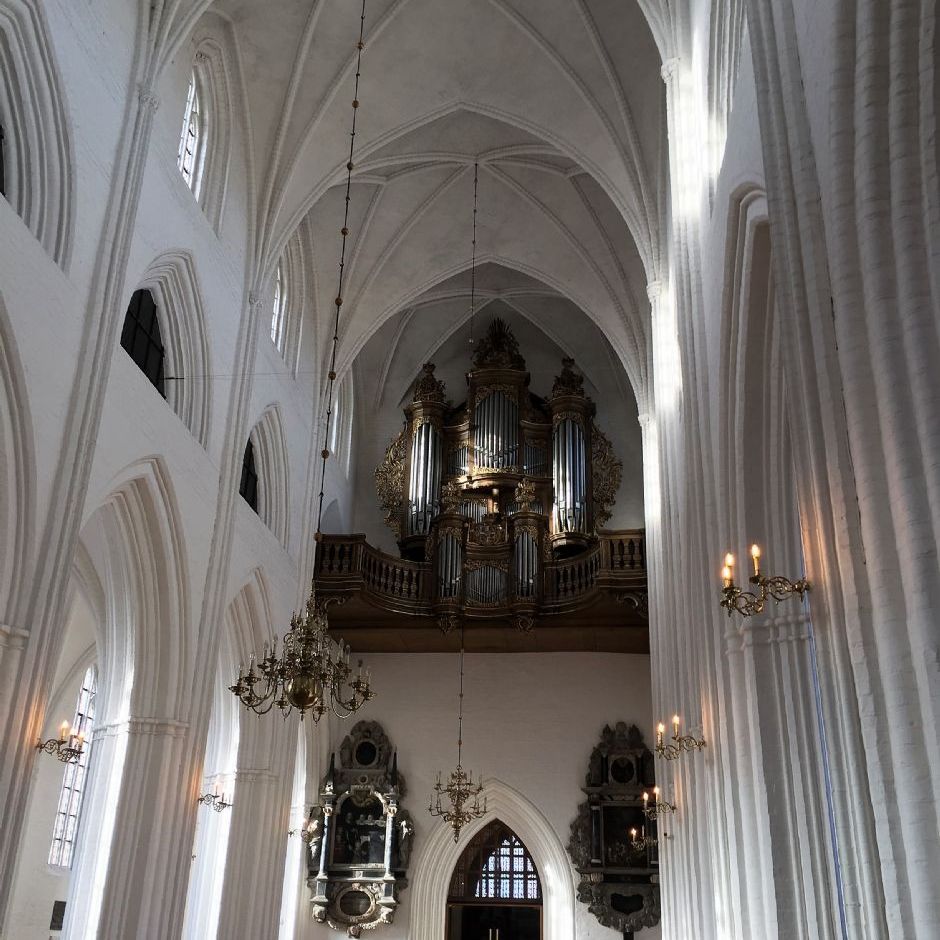 Sankt Knuds Kirke, eller Odense Domkirke. Kirkeskibet
