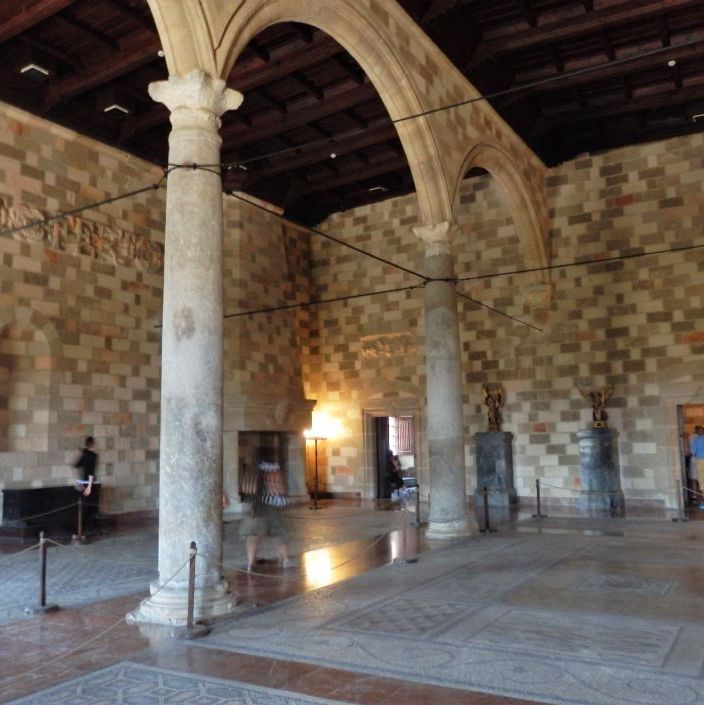 Palace of the Grand Master of the Knights of Rhodes, main hall.