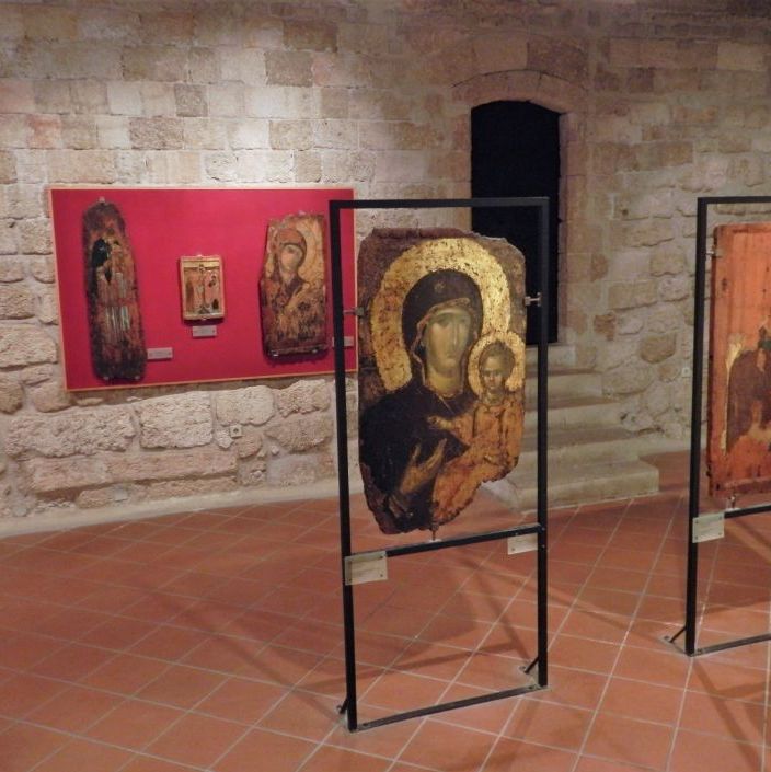 Rhodos Palads museum med ting der er fundet igennem tiderne, her Ikoner.