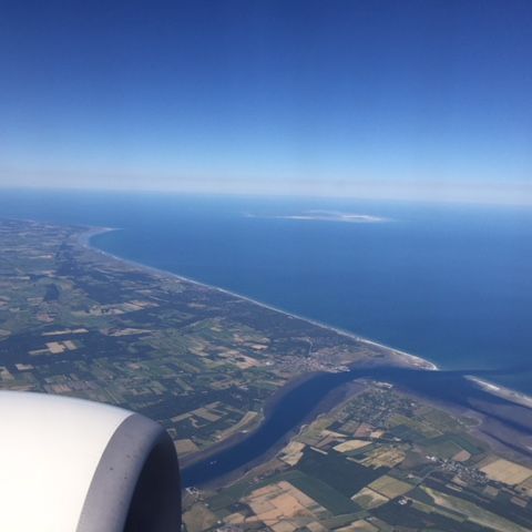 Nordjylland
Kattegat med indsejling til Limfjorden, man kan lige ane øen Læsø.