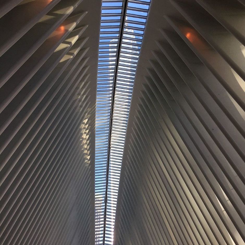New York. The Oculus, man kan lige ane One World gennem taget.
