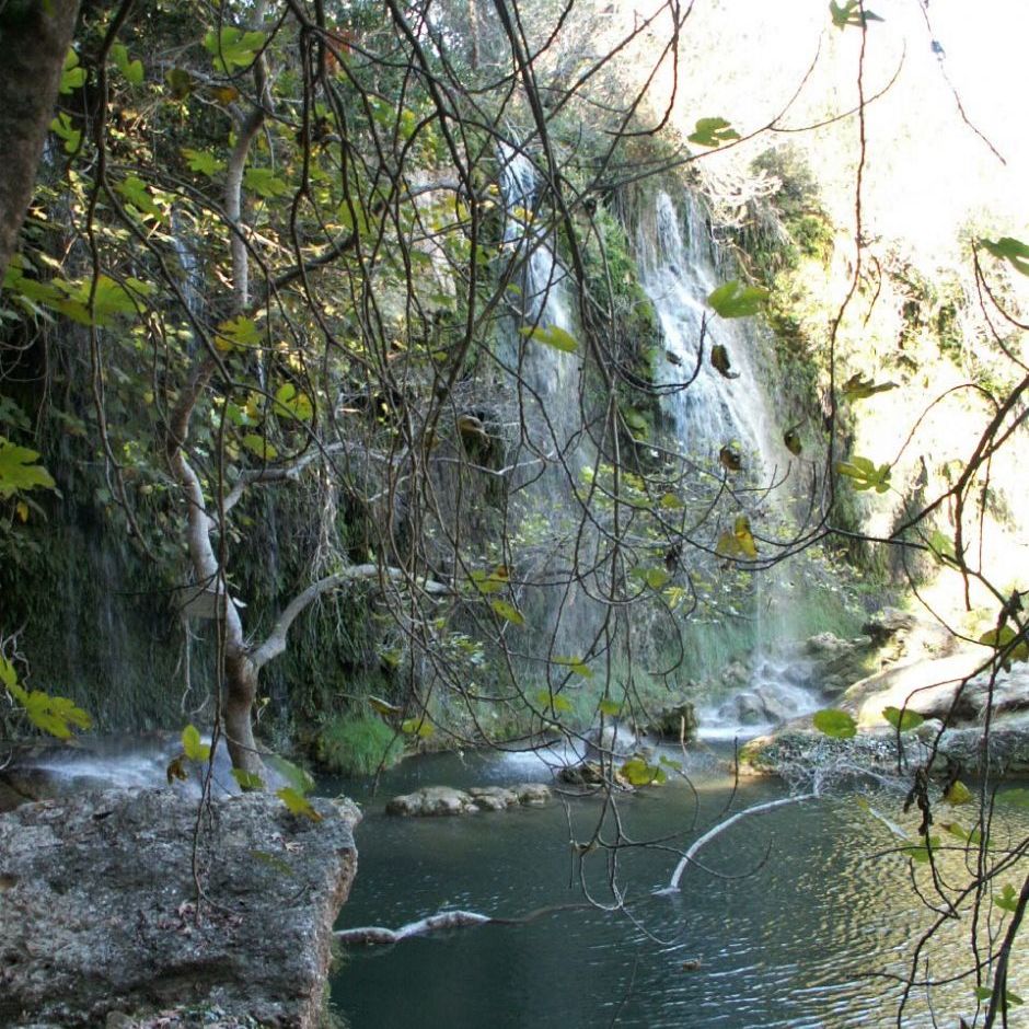 Kursunlu vandfaldet lidt nord for Antalya.
Der er mest vand i om foråret.