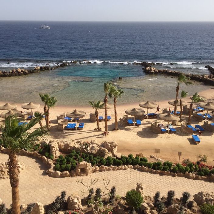 Hurghada Egypt.
This is the view from the balcony on our room.