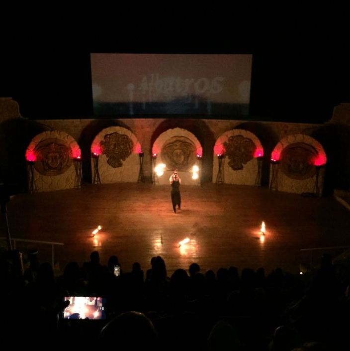 Hurghada Egypt.
Fireshow at the amphitheater.