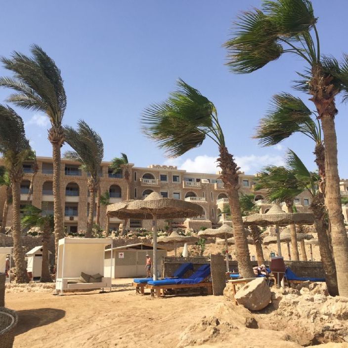 Hurghada Egypt.
View from the beach to our room.