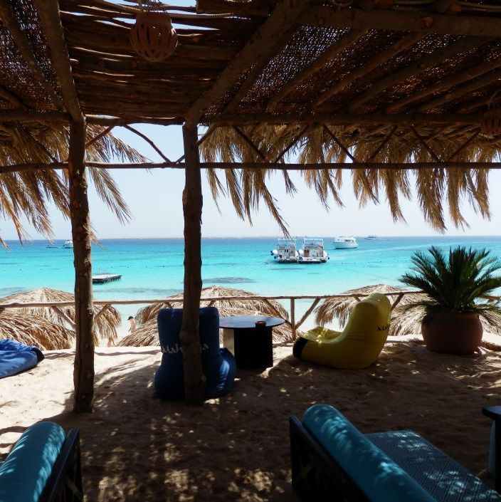 Hurghada Egypt.
Giftun Island and the beach Mahmya