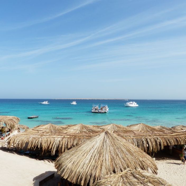 Hurghada Egypt.
Giftun Island and the beach Mahmya