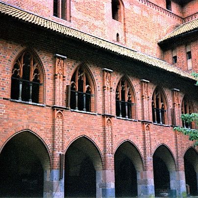 Malbork.
Den indre gård.