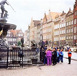Gdansk.
Smukke gamle Gdansk med neptun springvandet på Dlugi Targ