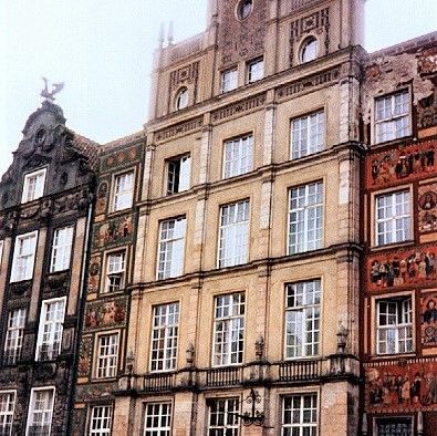 Gdansk.
Smukke gamle bygninger fra renæssancen.