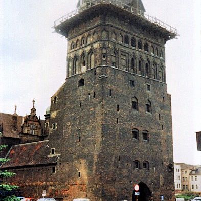 Gdansk.
Katownia fængsels tårn i Gdansk, bygget i 15. hundrede tallet.
Nu ligger der et Ravmuseum.