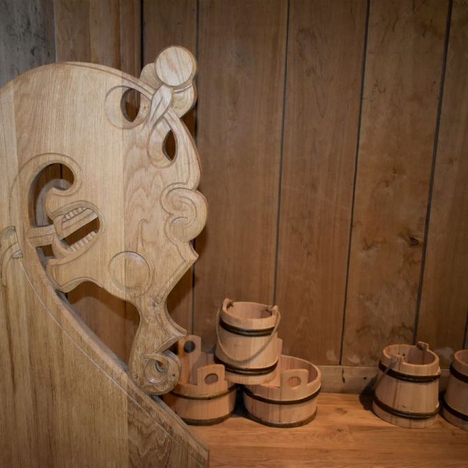 Sagnlandet Lejre.
Kongehallen
The Viking Kings Hall