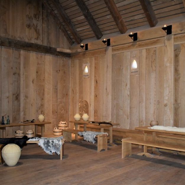Sagnlandet Lejre.
Kongehallen
The Viking Kings Hall