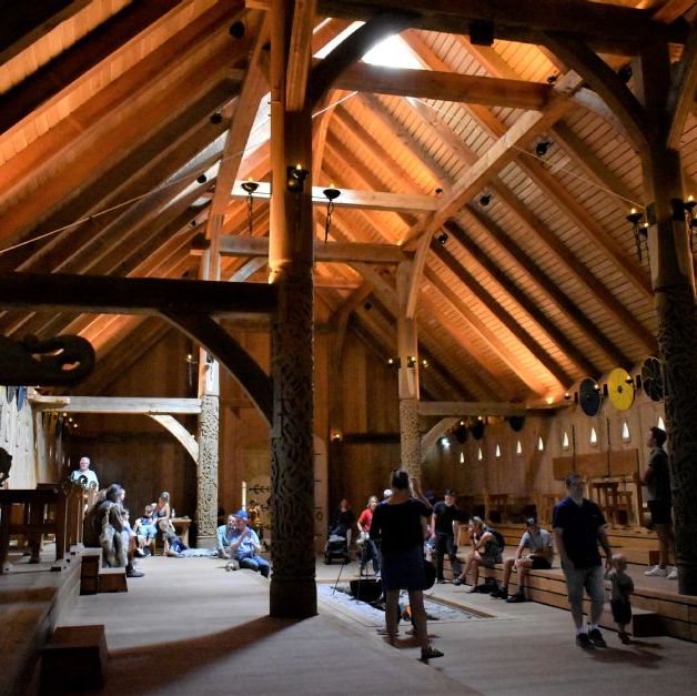 Sagnlandet Lejre.
Kongehallen
The Viking Kings Hall