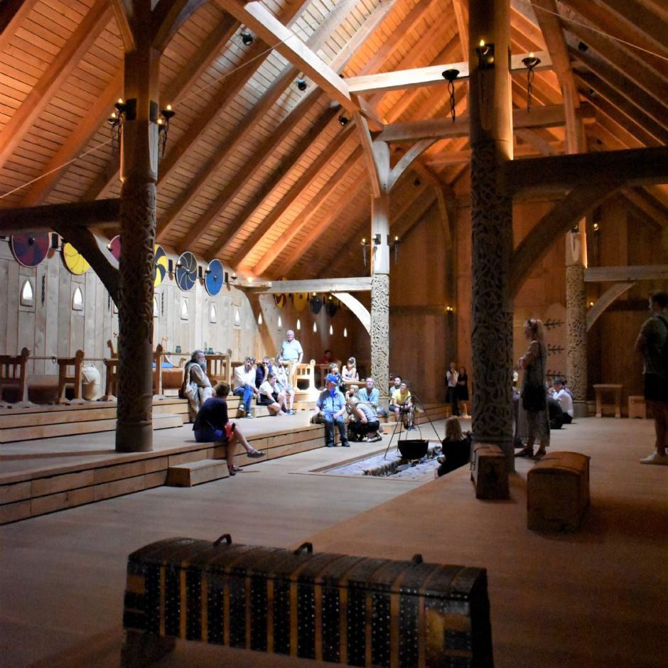 Sagnlandet Lejre.
Kongehallen
The Viking Kings Hall