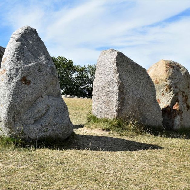 Sagnlandet Lejre.
Skibssætningen.
The Viking Age Stone Ship