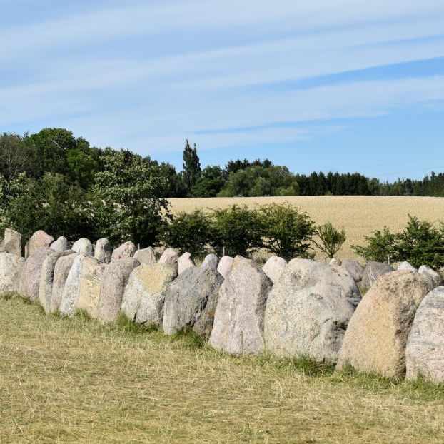 Sagnlandet Lejre.
Skibssætningen.
The Viking Age Stone Ship